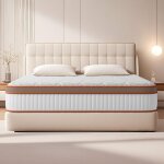 Matelas 140x200 cm, �paisseur 25 cm, matelas � ressorts ensach�s, respirant et dissipant la chaleur, ...