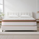 Matelas 140x200 cm, �paisseur 25 cm. avec une structure mixte de ressorts ensach�s ind�pendants et de ...