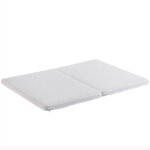 Matelas 140x200cm piable, tissu nid d'abeille, certifi oeko - tex, duret h3, housse blanche + ponge ...