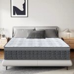 Matelas 160x200 cm �paisseur 25 cm, hybride : latex rafra�chissant et rafra�chissant, fermete mod�r�e, ...