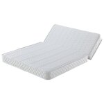 Literie julien - matelas 160x200 cm ferme pour tous bz x 15 cm ressorts ensaches + memoire de forme - ...