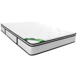 Matelas 180 x 200 cm ressorts ensach�s 7 zones surmatelas int�gr� et coutil bambou �p. 23cm - tarevo ...