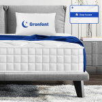 Matelas 90x190, �paisseur 22 cm, matelas � ressorts ensach�s, isolation des mouvements, 7 zones de confort, ...