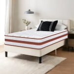Matelas 90x190 - �paisseur 26 cm - matelas hybride en mousse � m�moire de forme - ressorts ensach�s - ...