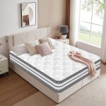 Matelas 90x200 cm, �paisseur 25 cm, combinaison de ressorts ensach�s ind�pendants et de mousse � m�moire ...