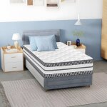 Matelas 90x200 cm premium - yidatong - �paisseur 26 cm - m�moire de forme - ressorts ensach�s - 8 zones ...