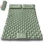 Matelas camping 2 personnes, 190 125cm auto - gonflants matelas, gonflable camping imperm�able avec oreiller ...