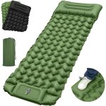 Matelas camping, matelas de couchage ultral�ger avec oreiller int�gr�, matelas gonflable avec pompe � ...