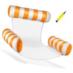 Matelas gonflable 3 en 1 pour piscine ? hamac extra large, chaise longue pliable et portable pour adulte, ...