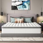 Matelas hybride 160x200 cm dewinner, epaisseur 25 cm, ressorts ensach�s mousse � m�moire de forme, 7 ...