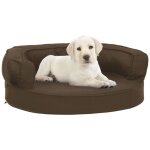 Design in - matelas de lit ergonomique pour chien 60x42 cm aspect de lin cfw897327