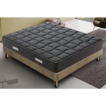 Matelas � m�moire de forme 135x190 - hauteur 20 cm - orthop�dique - rigidit� h4 - blackmoon