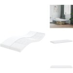 Matelas en mousse blanc 80x200 cm 7 zones duret� 20 ild - matelas mousse - matelas double zone - matelas ...