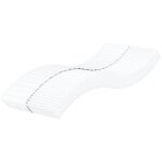 Matelas en mousse blanc 80x220 cm duret h2 h3
