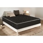 Moonia - matelas mousse � memoire de forme air black - 140x190 cm