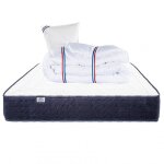 Matelas nuage (24cm) inclus couette et oreiller, mousse haute densit�, mi - ferme, face �t� / hiver, ...
