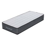 Matelas � une place 80x190x25h cm avec ressorts ensach�s et mousse � m�moire de forme - balto