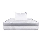 Matelas relaxation, 26cm, ressorts ensach�s, mousse haute densit�, ergonomique, soutien ferme + oreiller, ...