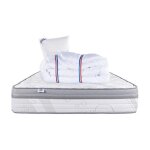 Matelas relaxation, 26cm, ressorts ensach�s, mousse haute densit�, ergonomique, soutien ferme + oreiller ...