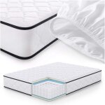 Matelas � ressorts ensach�s 7 zones avec prot�ge - matelas h3 140x190 cm
