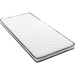 Matelas � ressorts ergonomique 90x200 cm avec modules de soutien lombaire, �paisseur 12 cm et duret� ...