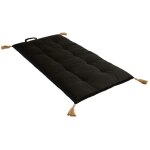 Matelas de sol futon repliable  panama  60x120cm noir