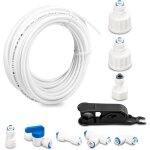Basetbl - matériau pom tuyau frigo alimentation en eau, kit de universel raccord pour purificateur d'eau, ... Basetbl - matériau pom tuyau frigo alimentation en eau, kit de universel raccord pour purificateur d'eau, ...