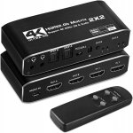 Matrix hdmi 2. 0 2x2 r�partiteur de commutateur spdif extrait
