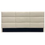 Tte de lit design en tissu beige 180 cm matty