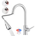 Max mitigeur evier avec douchette extractible - robinet de cuisine � 2 modes de pulv�risat - mitigeur ...