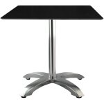 Max table carrée intérieure, extérieure 70x70 pied aluminium - tableau noir - garbar Max table carrée intérieure, extérieure 70x70 pied aluminium - tableau noir - garbar