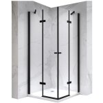 Saniverre - maya - black cabine porte de douche d'angle h 180 cm, 90 x 120 cm, verre transparent Saniverre - maya - black cabine porte de douche d'angle h 180 cm, 90 x 120 cm, verre transparent