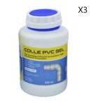 Mb expert - lot de 3 pots de colle pvc gel 500ml multi - usage eau avec pinceau intégré - col00020 Mb expert - lot de 3 pots de colle pvc gel 500ml multi - usage eau avec pinceau intégré - col00020