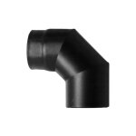 Poele a bois curva 90 dn 125 emaille 600 degres ce fabrique en italie