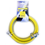 Tuyau flexible gaz 1 m - 1 / 2  mf inox selon en 15266 pour table de cuisson / cuisine uniroll
