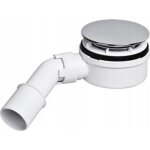 Mcalpine syphon de douche noir mat 60 mm plastique