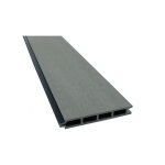 Mccover - lame de clture bois composite larko l176 cm / l 14. 8cm / e 21mm - coloris - gris clair, epaisseur ...