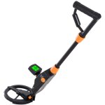 Md - 1008a metal detector for kids, waterproof search coil kids metal detector with lcd display & adjustable ...