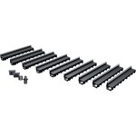 Mea - pack de 9 caniveaux park avec grille à fente + e - blade t en inox Mea - pack de 9 caniveaux park avec grille à fente + e - blade t en inox