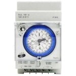 M�canique interrupteur horaire bidirectionnel 24 heures rail din avec r�serve de marche sul 181d 110 ...