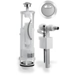 M�canisme double volume optima 49 et robinet flotteur 95l pour r�servoir wc vitra