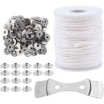 Mche de bougie, noyau en coton naturel bougie, piliers de mche de bougie, accessoires de fabrication ...