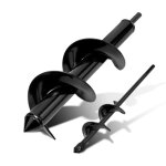 M�che jardin tari�re 8 x 30 cm + 4 x 22 cm, forets de jardin en spirale, perceuse de jardin, outil de ...