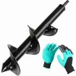 Mche tarire pour perceuse, jardin foreuse  80mm + gants, jardin tarire pour perceuse lectrique, ...