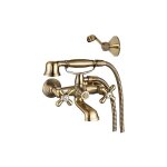 Edouard rousseau - m�langeur bain douche retro - vieux bronze