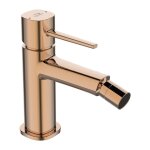 Bricoline - mlangeur bidet vertical avec bouchon klik klak pink gold laveo pola