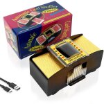 M�langeur de cartes automatique 1 - 2 jeux, m�langeur �lectrique usb ou � piles, m�langeur silencieux ...
