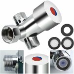 Mélangeur eau chaude froide en laiton antirouille g1 / 2 robinet mélangeur placage mitigeur thermostatique ... Mélangeur eau chaude froide en laiton antirouille g1 / 2 robinet mélangeur placage mitigeur thermostatique ...