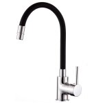 Sphera - mélangeur d'évier chrome et noir avec monocommande mod. flex Sphera - mélangeur d'évier chrome et noir avec monocommande mod. flex