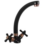 Mlangeur vier haut morava pivotant en laiton noir mat h 22, 9 cm